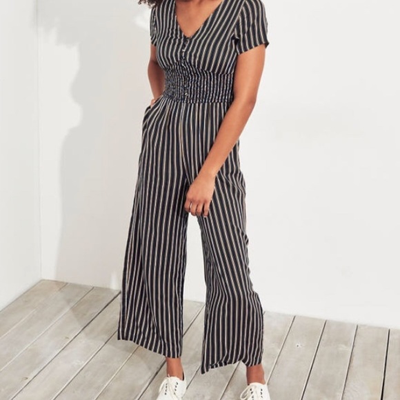 Hollister Pants - Hollister Striped Jumpsuit